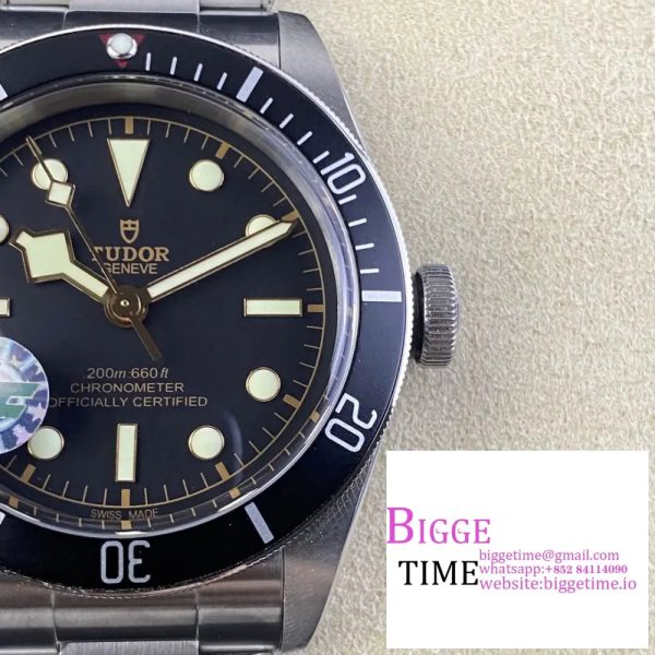 Black Bay 41mm Black Dial SS Bracelet ZF A2824 - Image 3