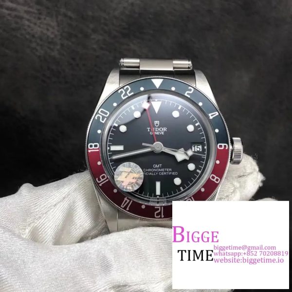 Black Bay GMT 41mm Blue/Red Bezel Black Dial SS Bracelet ZF A2836