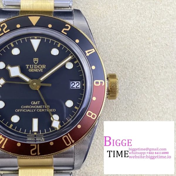 Black Bay GMT 41mm YG/SS Black/Brown Bezel Black Dial YG/SS Bracelet ZF A2836 - Image 3