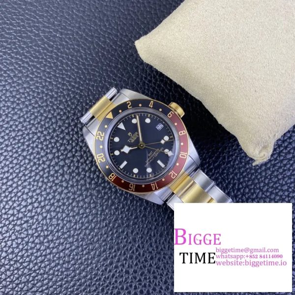 Black Bay GMT 41mm YG/SS Black/Brown Bezel Black Dial YG/SS Bracelet ZF A2836 - Image 6