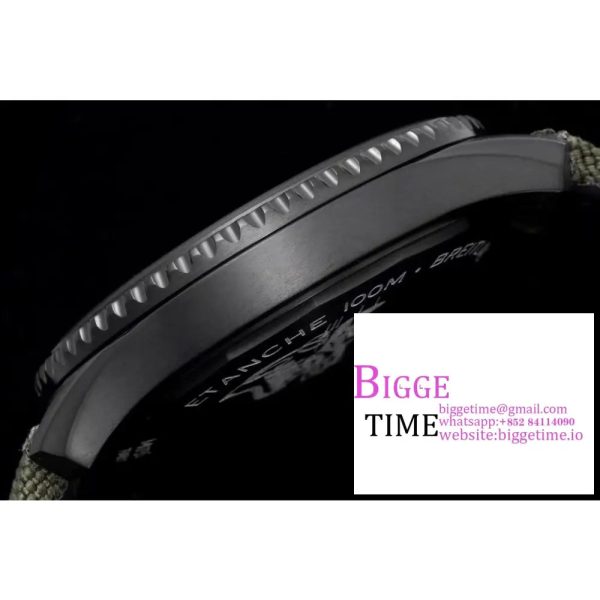 Breitling 41mm Navitimer 8 Black Steel Green Dial Green Nylon Strap TF A2824 - Image 7