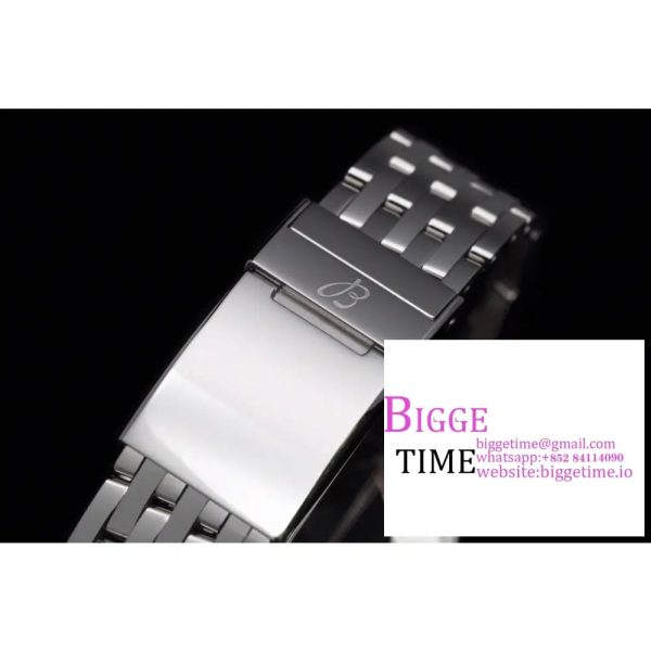 Breitling 41mm NAVITIMER Black/Grey Dial SS Bracelet V7F A2824 - Image 9
