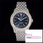 Breitling 41mm NAVITIMER Blue/White Dial SS Bracelet V7F A2824