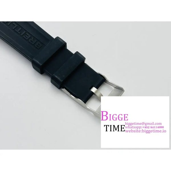 Breitling 42mm SUPEROCEAN Black Dial Black Rubber Strap TF A2824 - Image 5