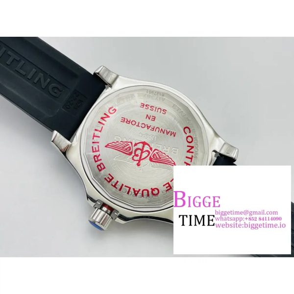 Breitling 42mm SUPEROCEAN Black Dial Black Rubber Strap TF A2824 - Image 8