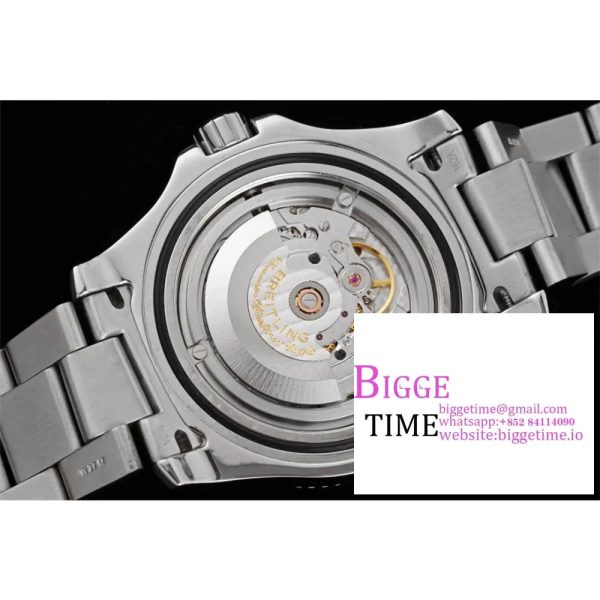 Breitling 42mm SUPEROCEAN Black Dial SS Bracelet TF A2824 - Image 9