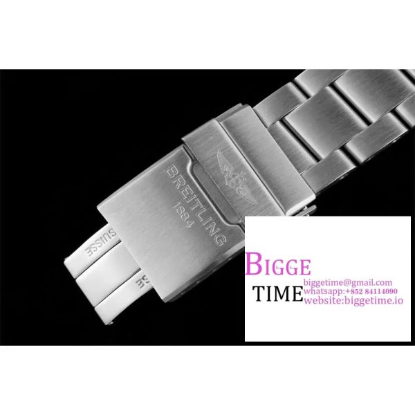 Breitling 42mm SUPEROCEAN Black Dial SS Bracelet TF A2824 - Image 6