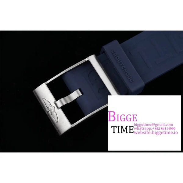 Breitling 42mm SUPEROCEAN Blue Dial Blue Rubber Strap TF A2824 - Image 8