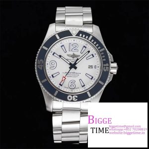 Breitling 42mm SUPEROCEAN White Dial SS Bracelet TF A2824