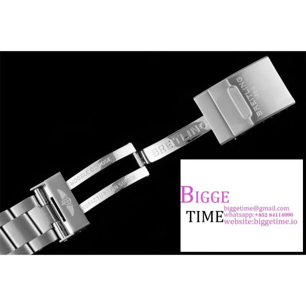 Breitling 42mm SUPEROCEAN White Dial SS Bracelet TF A2824 - Image 7