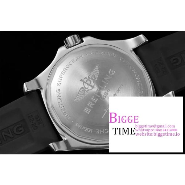 Breitling 42mm SUPEROCEAN Yellow/Black Dial Black Rubber Strap TF A2824 - Image 8