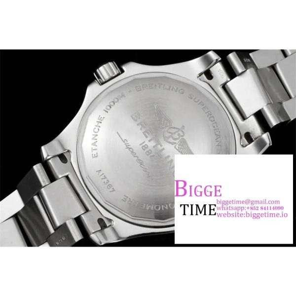 Breitling 42mm SUPEROCEAN Yellow/Black Dial SS Bracelet TF A2824 - Image 8