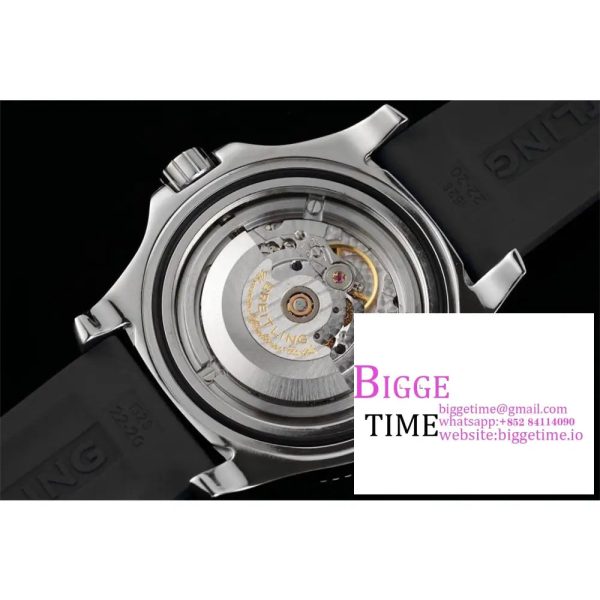 Breitling 42mm SUPEROCEAN Yellow Dial Black Rubber Strap TF A2824 - Image 9