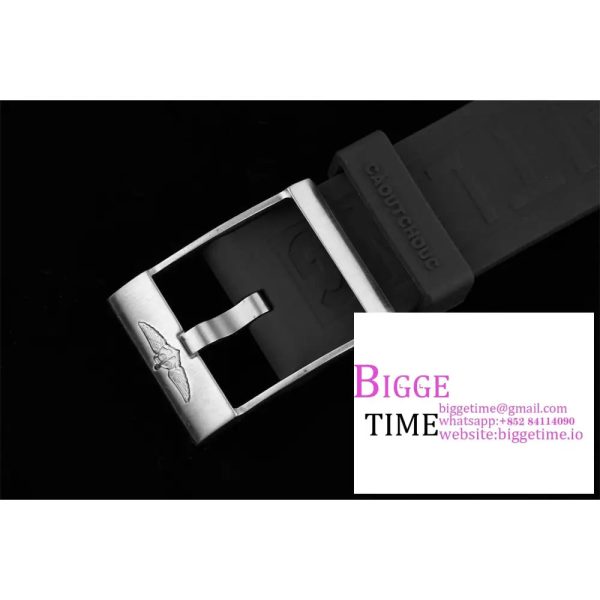 Breitling 42mm SUPEROCEAN Yellow Dial Black Rubber Strap TF A2824 - Image 8