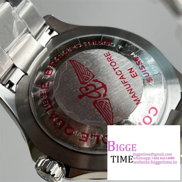 Breitling 44mm SUPEROCEAN Ceramic White Dial SS Bracelet TF A2824 - Image 8