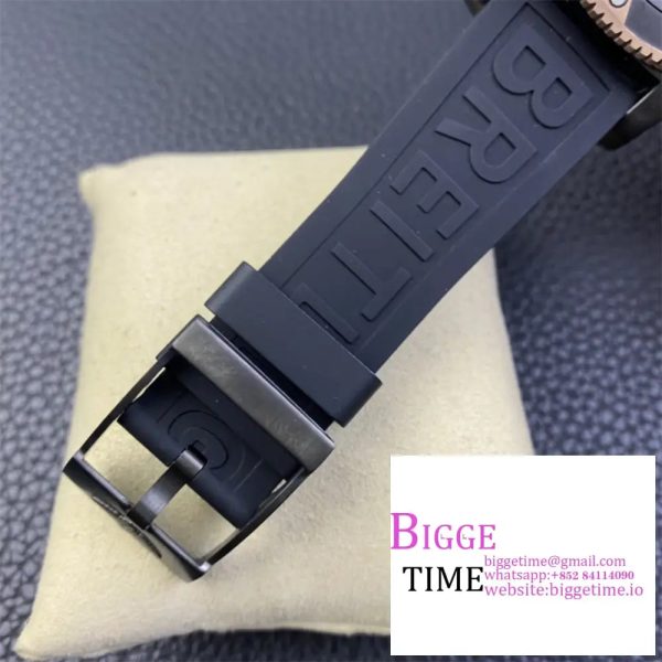 Breitling Black Steel 46mm SUPEROCEAN RG Black Dial Black Rubber Strap TF A2824 - Image 8