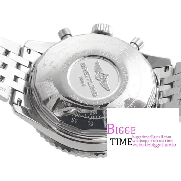 Breitling Chrono 43mm NAVITIMER B01 White Dial SS Bracelet BLSF A7750 - Image 8