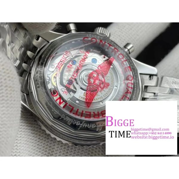 Breitling - Navitimer B01 Chronograph SS/SS Blue/Blk GF A7750 Mod - Image 8