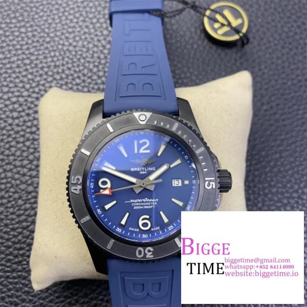Breitling - Superocean 44mm SS/RU Blue TF Asia 2824 - Image 3