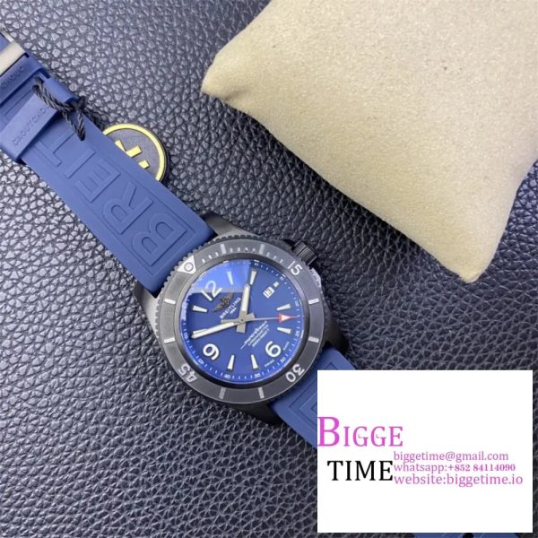 Breitling - Superocean 44mm SS/RU Blue TF Asia 2824 - Image 4