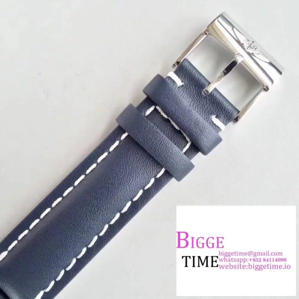 Breitling - Transocean Day Date SS/LE Blue V7F Asia 2824 - Image 9