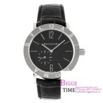 Bvlgari Roma 41mm Black Dial Black Leather Strap BVF MY9015
