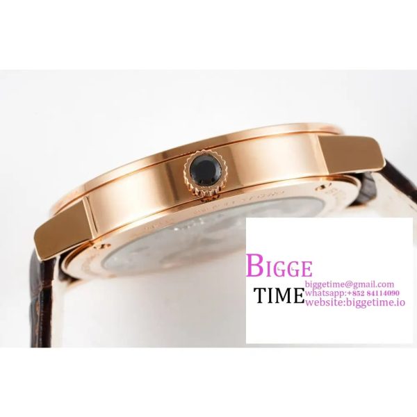 Bvlgari Roma 41mm RG White Dial Brown Leather Strap BVF MY9015 - Image 8