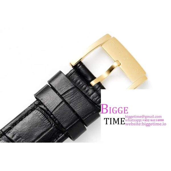 Bvlgari Roma 41mm YG Black Dial Black Leather Strap BVF MY9015 - Image 8