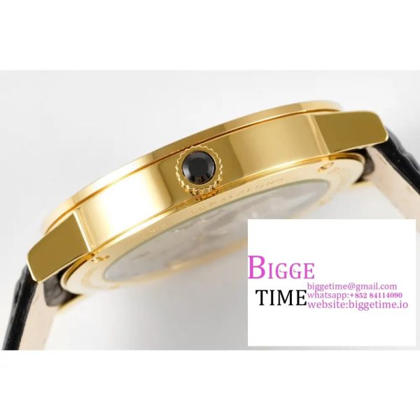 Bvlgari Roma 41mm YG Black Dial Black Leather Strap BVF MY9015 - Image 7