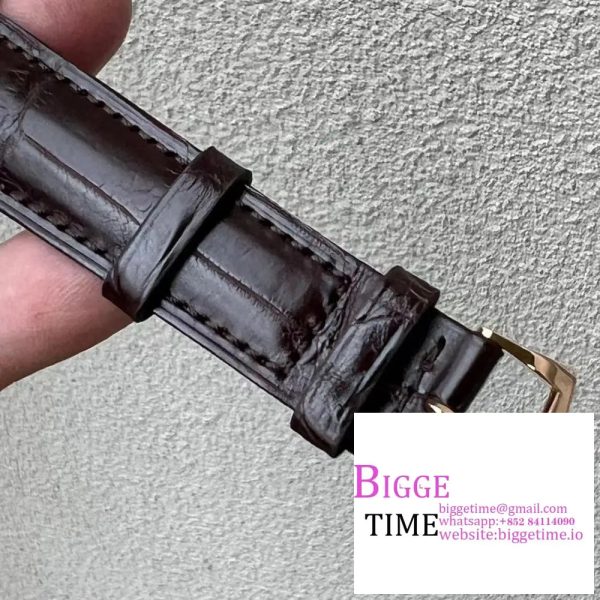 Calatrava 5227R RG ZF 1:1 Best Edition White Dial on Brown Leather Strap A324CS - Image 7