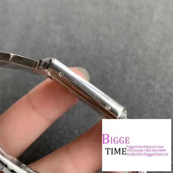 Cartier Tank Must Small K11F 1:1 Best Edition SS White Dial on SS Bracelet Ronda Quartz - Image 7