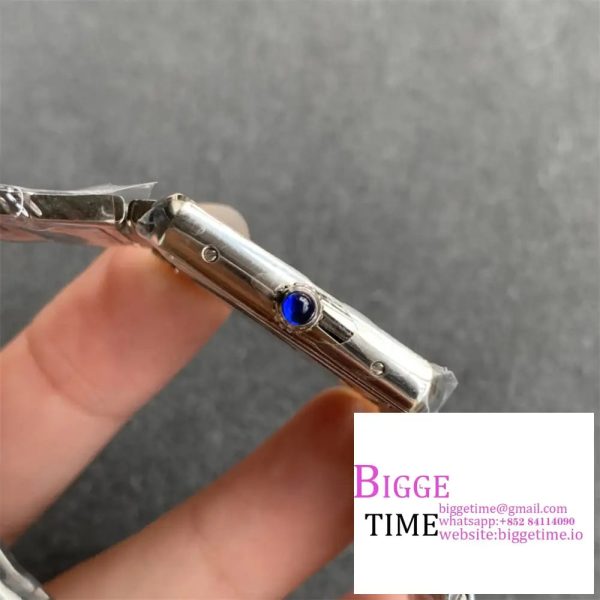 Cartier Tank Must Small K11F 1:1 Best Edition SS White Dial on SS Bracelet Ronda Quartz - Image 5