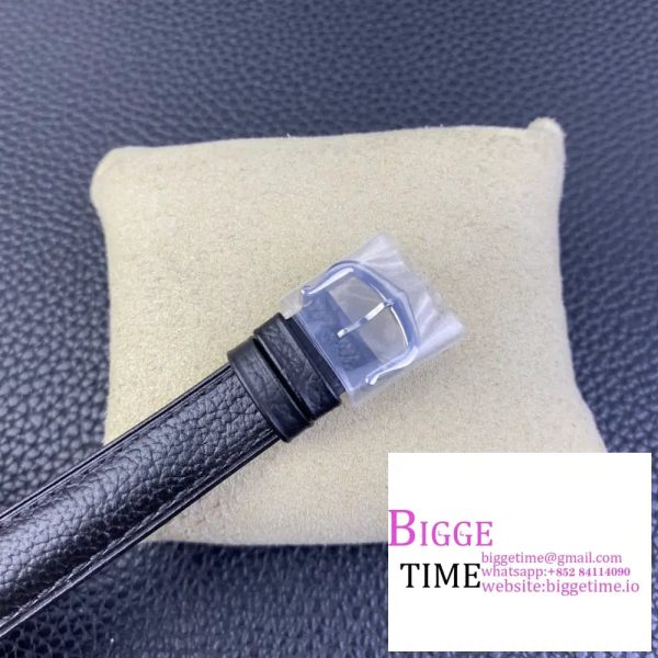 Cartier Tank Must Small K11F  1:1 Best Edition White Dial on Black Leather Strap Ronda Quartz V3 - Image 7