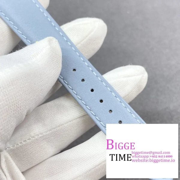 Cartier Tank Must Small K11F 1:1 Best Edition White Dial on Blue Leather Strap Ronda Quartz V3 - Image 7