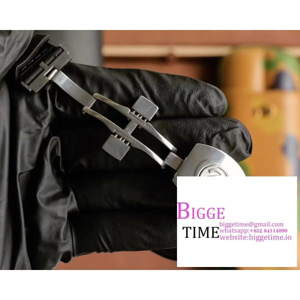 Casablanca 8880 Automatique SS GF 1:1 Best Edition Full Diamonds on Black Leather Strap A2824 - Image 9