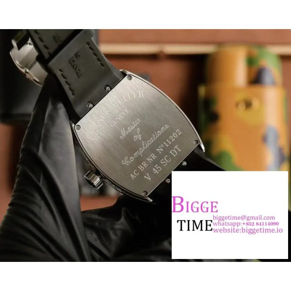 Casablanca 8880 Automatique SS GF 1:1 Best Edition Full Diamonds on Black Leather Strap A2824 - Image 6