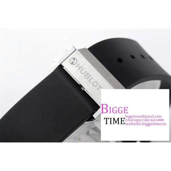 Classic Fusion 40mm All Diamond Bezel Black Dial Black Rubber Strap APSF A1110 - Image 6