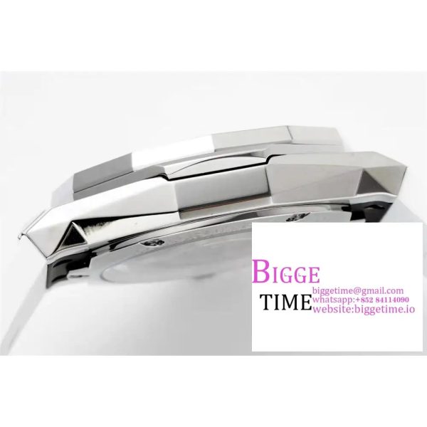 Classic Fusion 40mm All Diamond Bezel White Dial White Rubber Strap APSF A1110 - Image 8