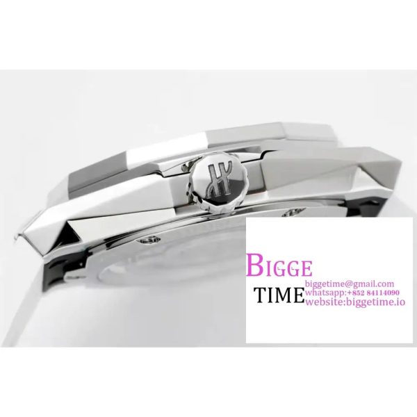 Classic Fusion 40mm All Diamond Bezel White Dial White Rubber Strap APSF A1110 - Image 7