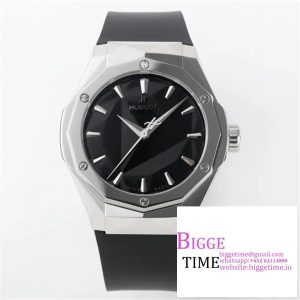Classic Fusion 40mm Black Dial Black Rubber Strap APSF A1110