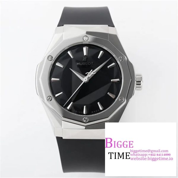 Classic Fusion 40mm Black Dial Black Rubber Strap APSF A1110