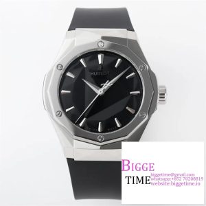 Classic Fusion 40mm Black Dial Black Rubber Strap APSF A1110