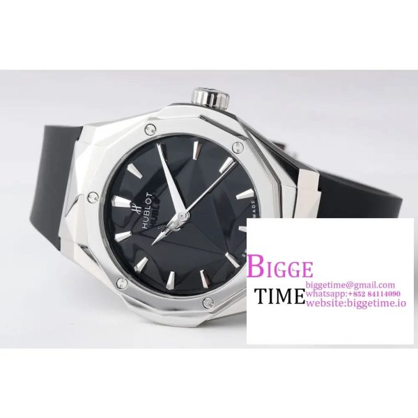 Classic Fusion 40mm Black Dial Black Rubber Strap APSF A1110 - Image 4