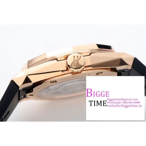 Classic Fusion 40mm RG Black Dial Black Rubber Strap APSF A1110 - Image 6