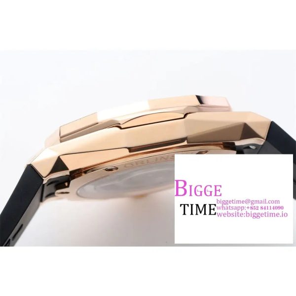 Classic Fusion 40mm RG Black Dial Black Rubber Strap APSF A1110 - Image 7