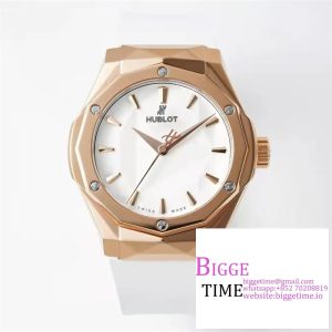 Classic Fusion 40mm RG White Dial White Rubber Strap APSF A1110
