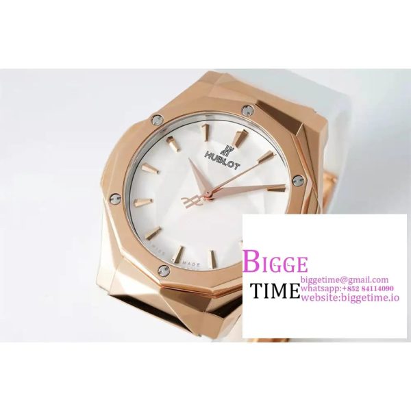 Classic Fusion 40mm RG White Dial White Rubber Strap APSF A1110 - Image 2