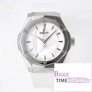 Classic Fusion 40mm White Dial White Rubber Strap APSF A1110