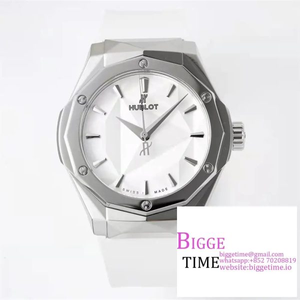 Classic Fusion 40mm White Dial White Rubber Strap APSF A1110