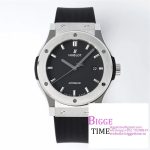 Classic Fusion 42mm Black Dial Black Rubber Strap JJ+F A1110